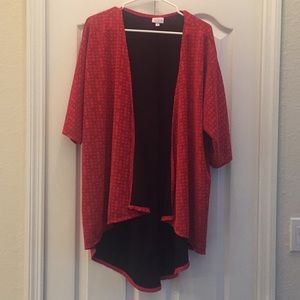 LulaRoe Lindsay Cardigan - Elegant Red